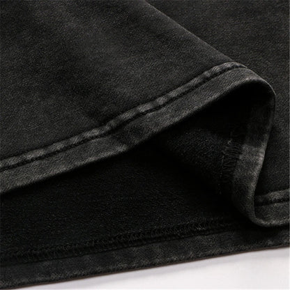 Rainbowtouches Washed Long Sleeve T-Shirts Vintage Pattern Long T-Shirts Men High Street Fashion Washing Oversized Men Street King Limited