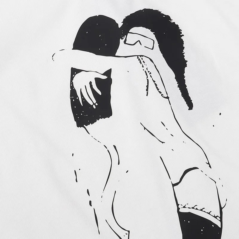 HACULLA T Shirts Men Woman Spring Summer White 1:1 Good Quality O-Neck Casual Vintage Top Tees Street King Limited