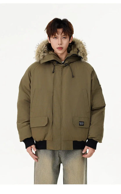 men winter streetwear loose casual fashion cotton padded hooded parkas bomber jacket women oversize thicken coat outerwear unique default style 980
