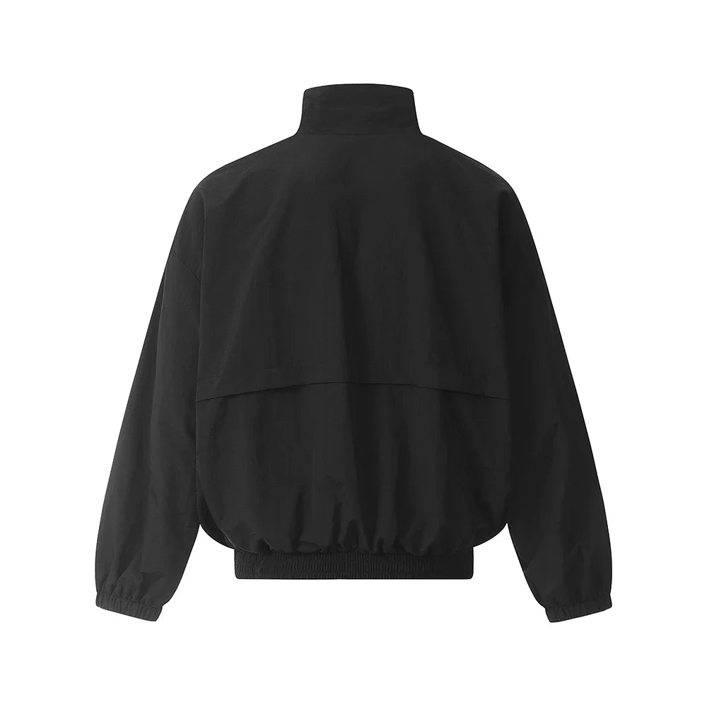 high street contrast color sunscreen clothes mens and womens summer thick fabric breathable casual baggy jacket oversized relaxed fit trousers