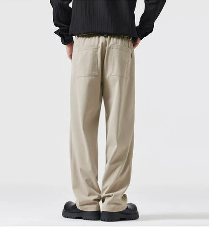 simple casual pants mens spring autumn loose fashion straight wide leg plus size pants cityboy streetwear trousers unique default style 2137