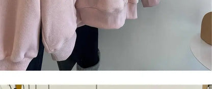 Designed embroidered squirrel hooded sweatshirt for women in spring and autumn loose and versatile American style lazy jacket Street King Limited