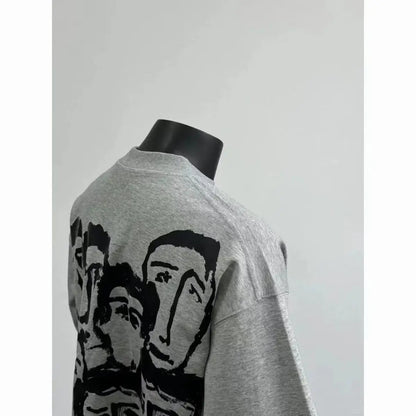Summer retro American men and women trend personalized graphic T-shirt top for couples loose casual Harajuku short sleeved shirt Street King Limited