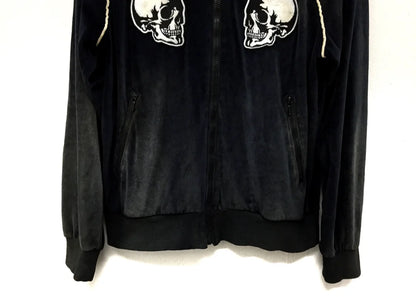 new 2023 luxury men skull head velour skull number nine embroidered bomber coats jackets down coats cotton warm winter 36 unique default style 3039