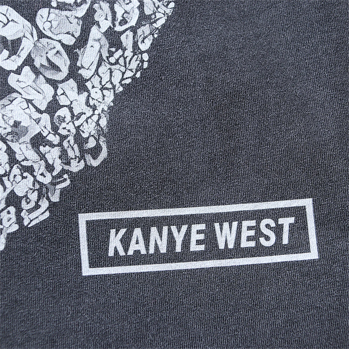 Vintage Retro KANYE WEST ALBUM Print High-Street Hip-Pop Cotton Washed Casual Oversized Tops T-Shirt Street King Limited