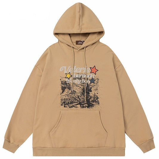 "Desert Land" Unisex Men Women Streetwear Graphic Hoodie Daulet Apparel