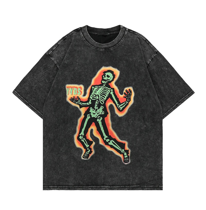 Rainbowtouches Graphic T Shirt Summer 2022 Vintage Unisex High Street Oversize Anime Street Fashion Hip Hop Acid Wash T Shirts Street King Limited