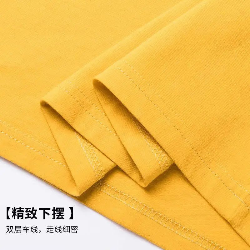 National trend short-sleeved men and women ins print graffiti loose tight couple wear summer trend five-point half-sleeved tops Street King Limited