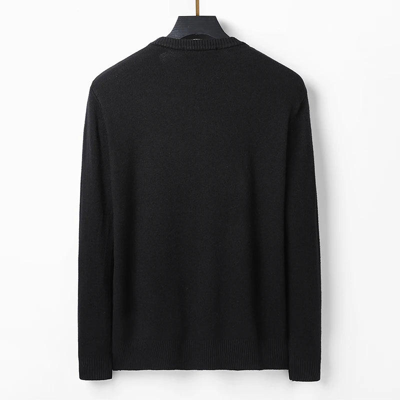 New 2022 Men Luxury Gentleman 3 Colors Embroidered Apple Knit Casual Sweaters Pullovers Asian Plug Size High Quality Drake #T9 Street King Limited