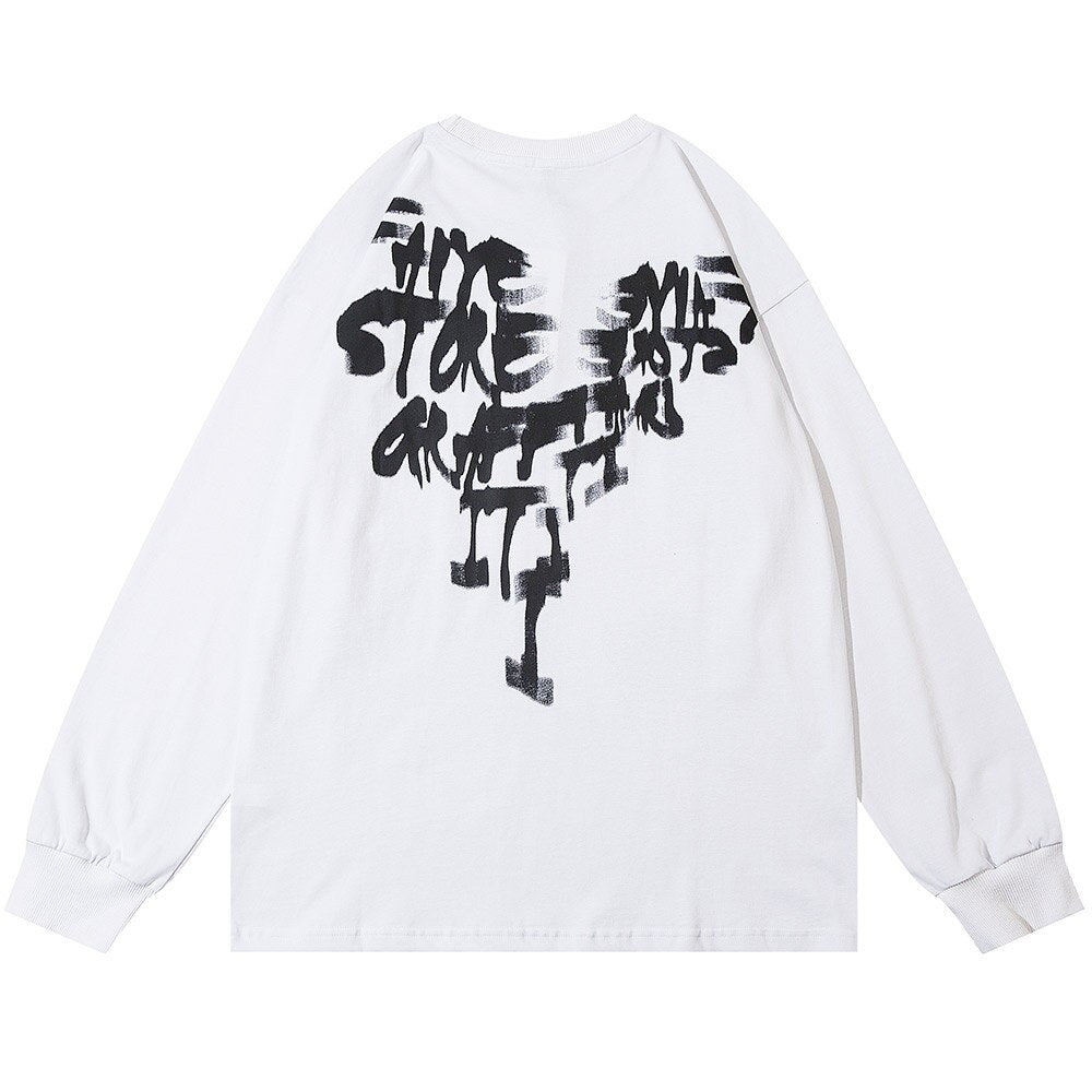 "Covered Face" Unisex Men Women Streetwear Graphic Sweatshirt Daulet Apparel