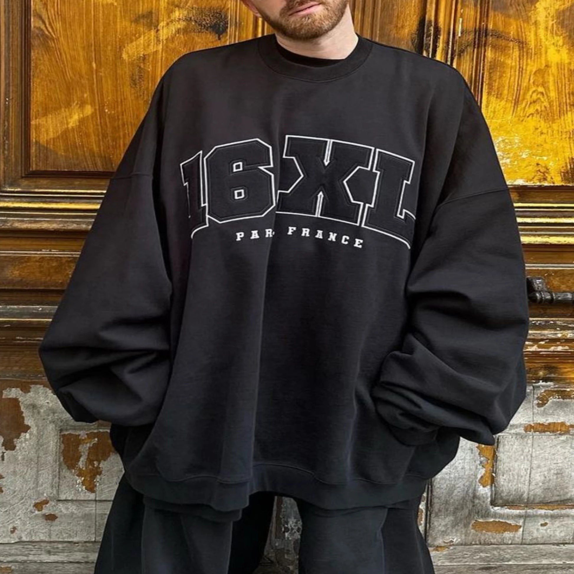 New Luxury 2023 PARIS.FRANCE 16XL Embroidery Pullover Hoodies Hoody hooded Sweatshirts velvet Cotton Thick Fleece Big Size #679 Street King Limited