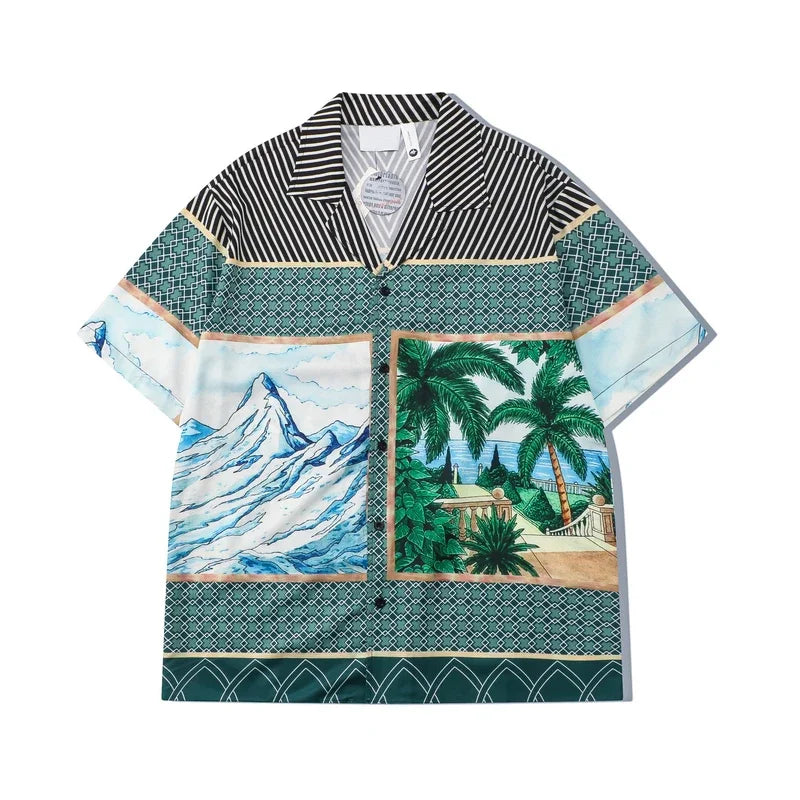 Streetwear Dark Icon Summer Holiday Beach Mens Set Hawaiian Shirts And Shorts | S Dark Icon Summer Holiday Beach Mens Set Hawaiian Shirts And Shorts Fashion Sweater Jacket With Graphic Design For Men