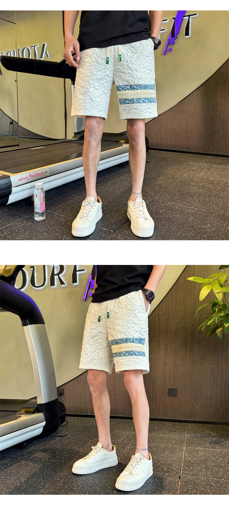 summer foam print shorts men y2k streetwear pleated baggy bermudas para hombre hip hop fashion vintage casual short pants unique shorts style 3340
