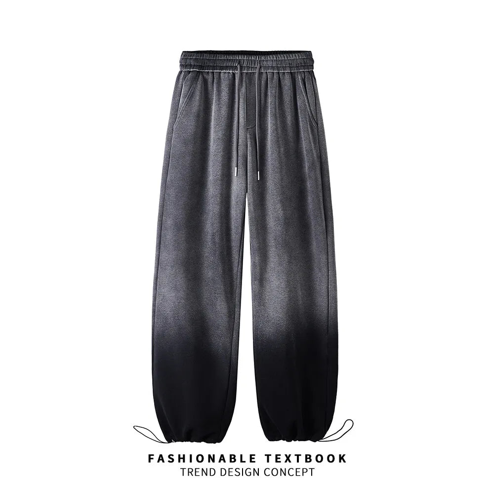 gradient sport pant men women loose casual streetwear fashion hip hop track jogger sweatpants couple plus size trousers unique joggers style 1552
