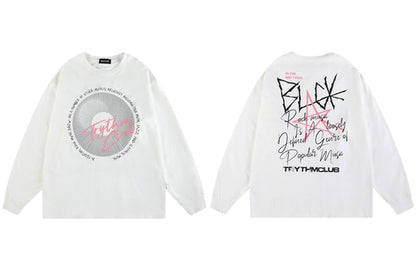 "Black Skies" Unisex Men Women Streetwear Graphic Sweatshirt Daulet Apparel