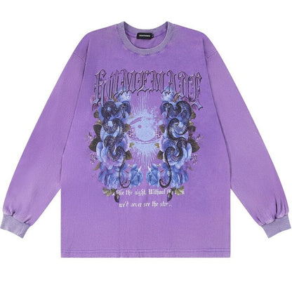 "Middle Eye" Unisex Men Women Streetwear Graphic Sweatshirt Daulet Apparel