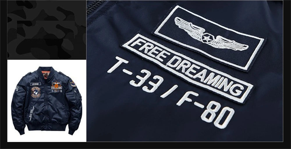 2023 hot bomber jacket mens air force ma 1 military baseball jacket plus size coat thick cargo jacket men clothing unique cargo style 5544