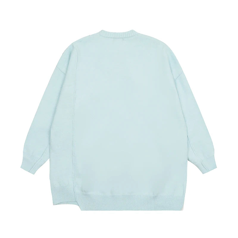 New 2023 Men Luxury Embroidered Patch Characters Gentleman Cotton Knit Casual Sweaters Pullover Asian Size High Drake #541 Street King Limited