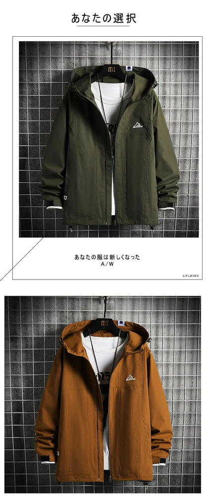 men clothing jacket for men new hooded coat for men jackets zip coats casual fishing couple top spring and autumn unique default style 5245