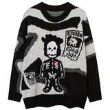 "Skull Kid" Unisex Men Women Streetwear Graphic Sweater Daulet Apparel