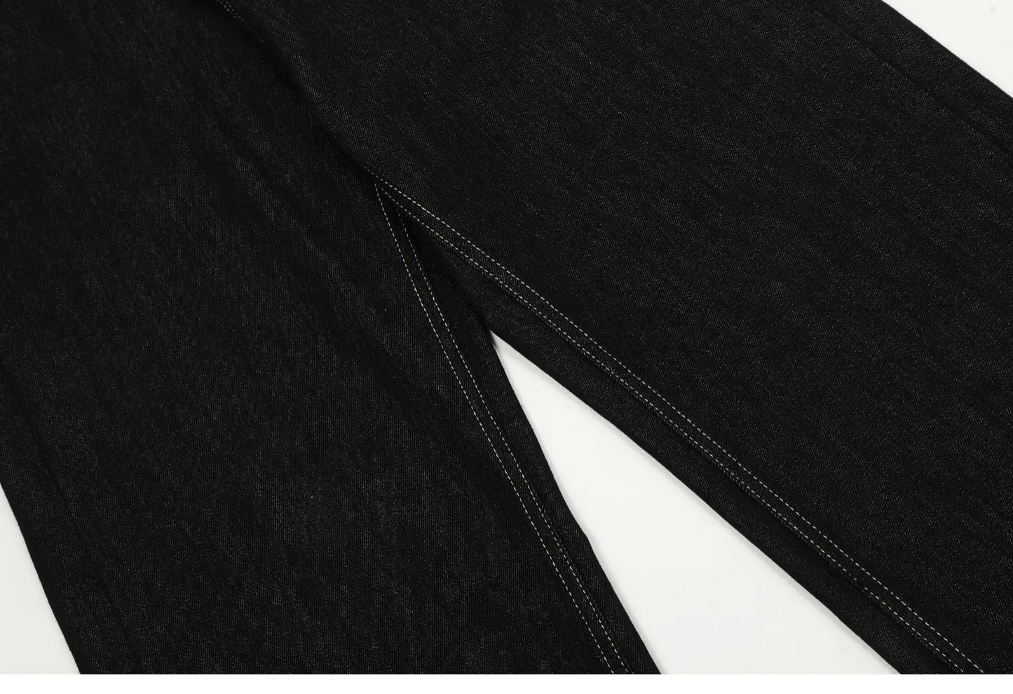 men women streetwear fashion loose casual wide leg straight black denim jeans pant boyfriend y2k baggy jeans trousers unique jeans style 2265
