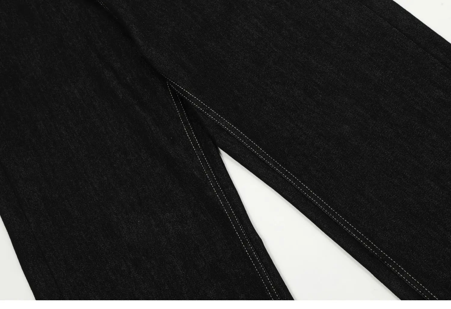 men women streetwear fashion loose casual wide leg straight black denim jeans pant boyfriend y2k baggy jeans trousers unique jeans style 2265