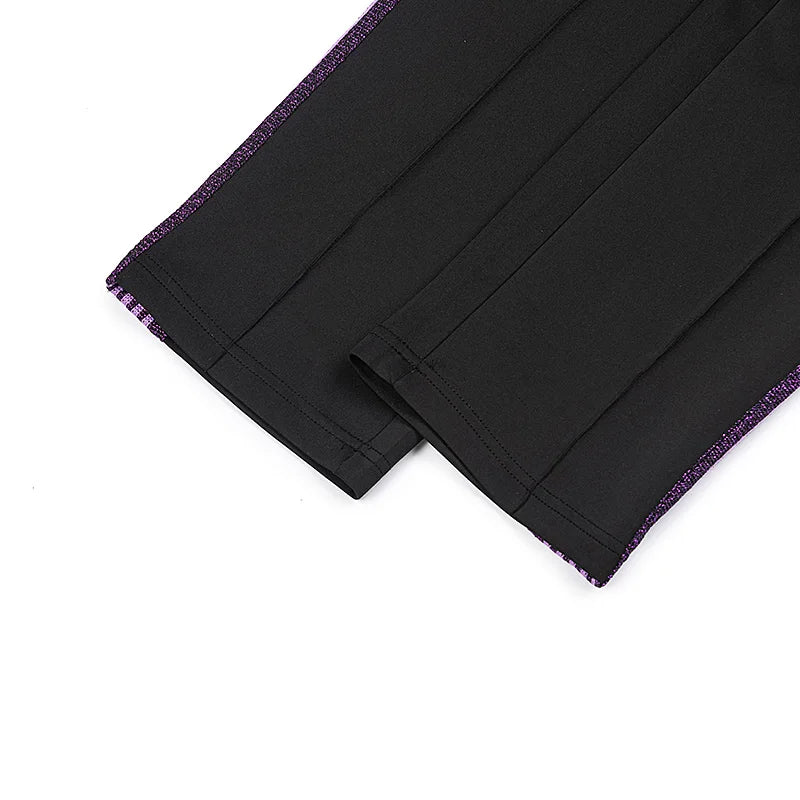 chaopai pattern embroidery loose casual pants side edge weaving straight leg pants men woman comfortable trousers unique default style 4674