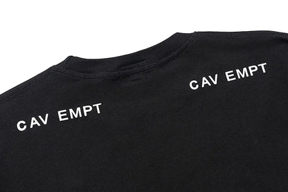 High Quality CAVEMPT Tops Tee Phantom Letter Printing Classic All-match Men Woman Loose O-Neck Summer C.E T Shirt Street King Limited