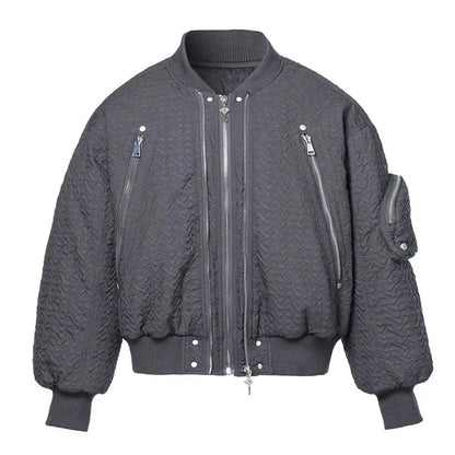 aviator style jacket retro winter and autumn zipper fashion trendy wrinkled niche men and women personalized vibe caot for men unique default style 4945