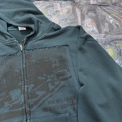 Cloth craft hooded zipper sweater jacket Street King Limited
