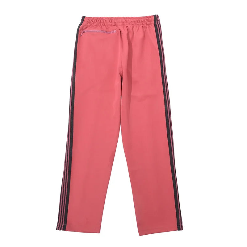 sea blue casual pants men woman loose comfortable side edge weaving stripe embroidery drawstring joggers sweatpants unique joggers style 5066