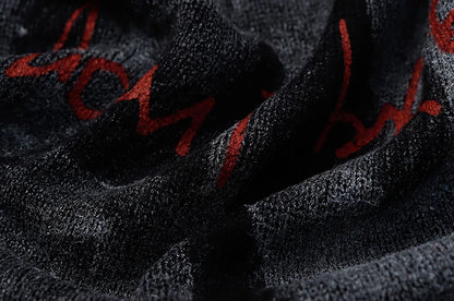 2023 Men Fashion Knitted Sweater Letter Printed Harajuku Oversized Hip Hop Sweaters Fall Winter Loose Jumper Pullovers Street King Limited