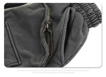 Multi-pocket zipper tactical overalls feature heavyweight shorts Street King Limited