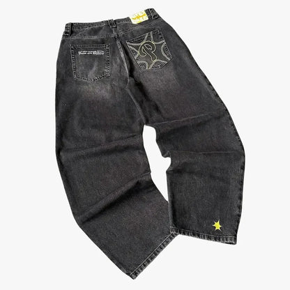 harajuku new protect jeans streetwear independent store drop shipping cargo sweatpants y2k women pants embroidery baggy jeans unique joggers style 4170