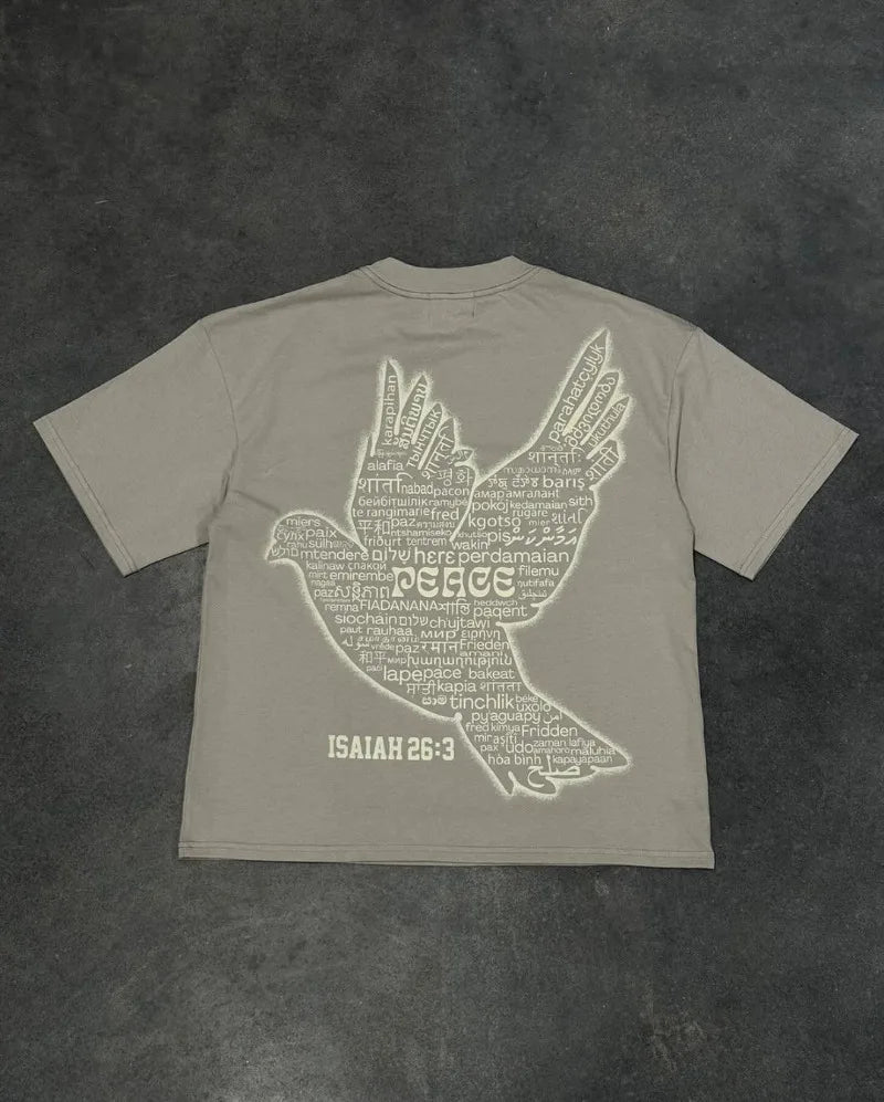 American Street Fashion Retro Clothing Y2k Letter Printed Short-sleeved Tops Men Harajuku Casual Loose Oversized T-shirts Women Street King Limited