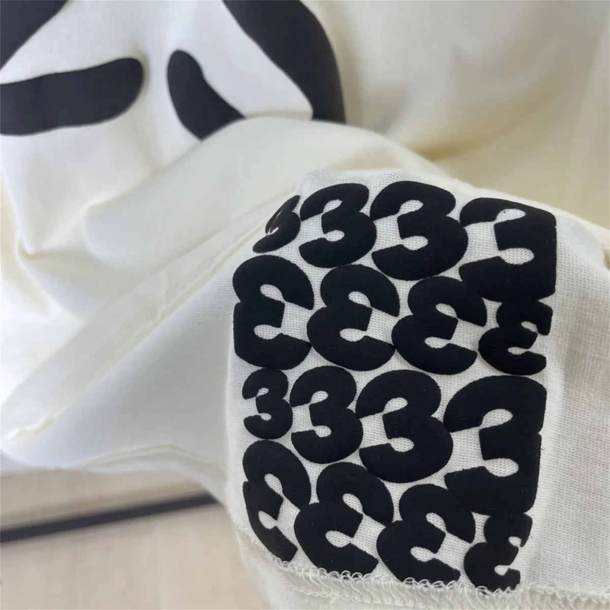 Vintage Summer RRR123 Foam Letter Print Loose Casual T-Shirt Tops Street King Limited