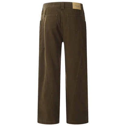 american style cargo jeans mens black loose straight denim pants casual baggy jeans trousers unique cargo style 2732