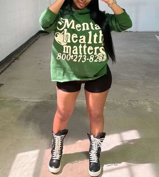 Harajuku Vintage Thicken letter print Goth Hoodies Women Y2k Clothes 2000s Streetwear Oversized Hoodie Goth Y2k Tops Sweatshirt Street King Limited
