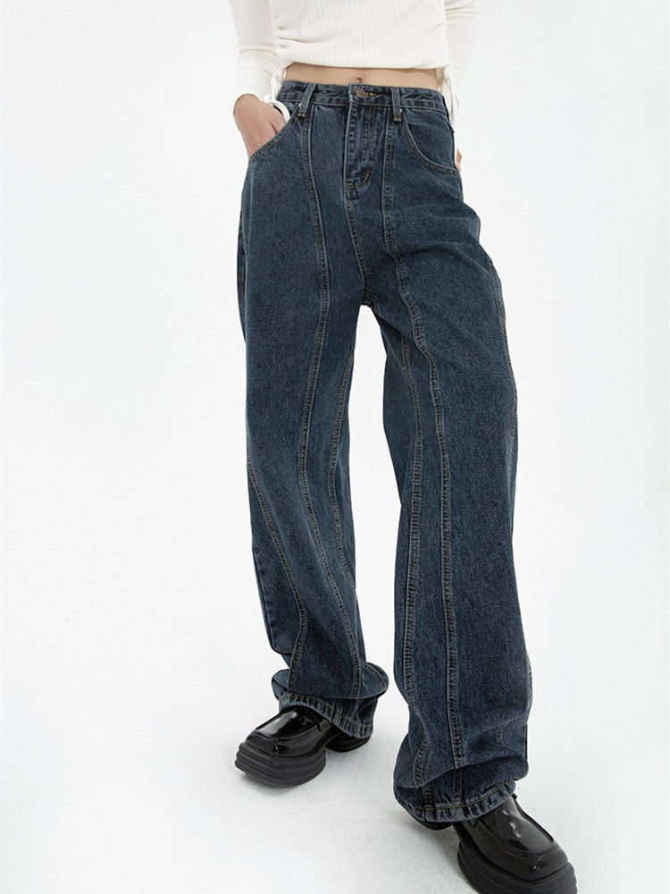 "Rockstar" Unisex Men Women Streetwear Denim Jeans Daulet Apparel