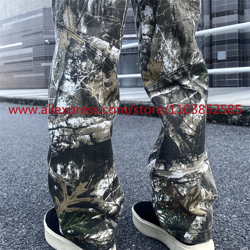 new autumn vintage straight leg casual functional work pants american high street heavyweight washed worn tactical pants clothes relaxed fit trousers