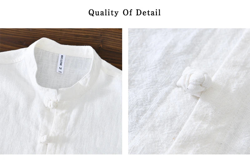 Men's Shirt Vintage Cotton Linen Long Sleeve Shirt Spring Summer Autumn Loose Fashion Casual Blouse Male Plus Size Cardigan Top Street King Limited