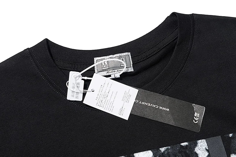 High Quality CAVEMPT Tops Tee Phantom Letter Printing Classic All-match Men Woman Loose O-Neck Summer C.E T Shirt Street King Limited