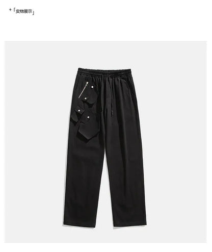 men streetwear fashion loose casual wide leg techwear cargo pants track trousers women harem trousers joggers sweatpants unique joggers style 943