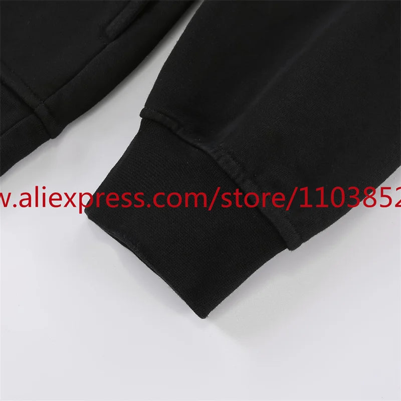 2024 Autumn/Winter High Street Basic Vintage Damaged Hole Loose Hoodie Hoodie Hoodie Hoodie Jacket Long Sleeve Heavy Weight Street King Limited