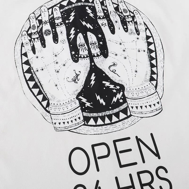 HACULLA T Shirts Men Woman Spring Summer White 1:1 Good Quality O-Neck Casual Vintage Top Tees Street King Limited