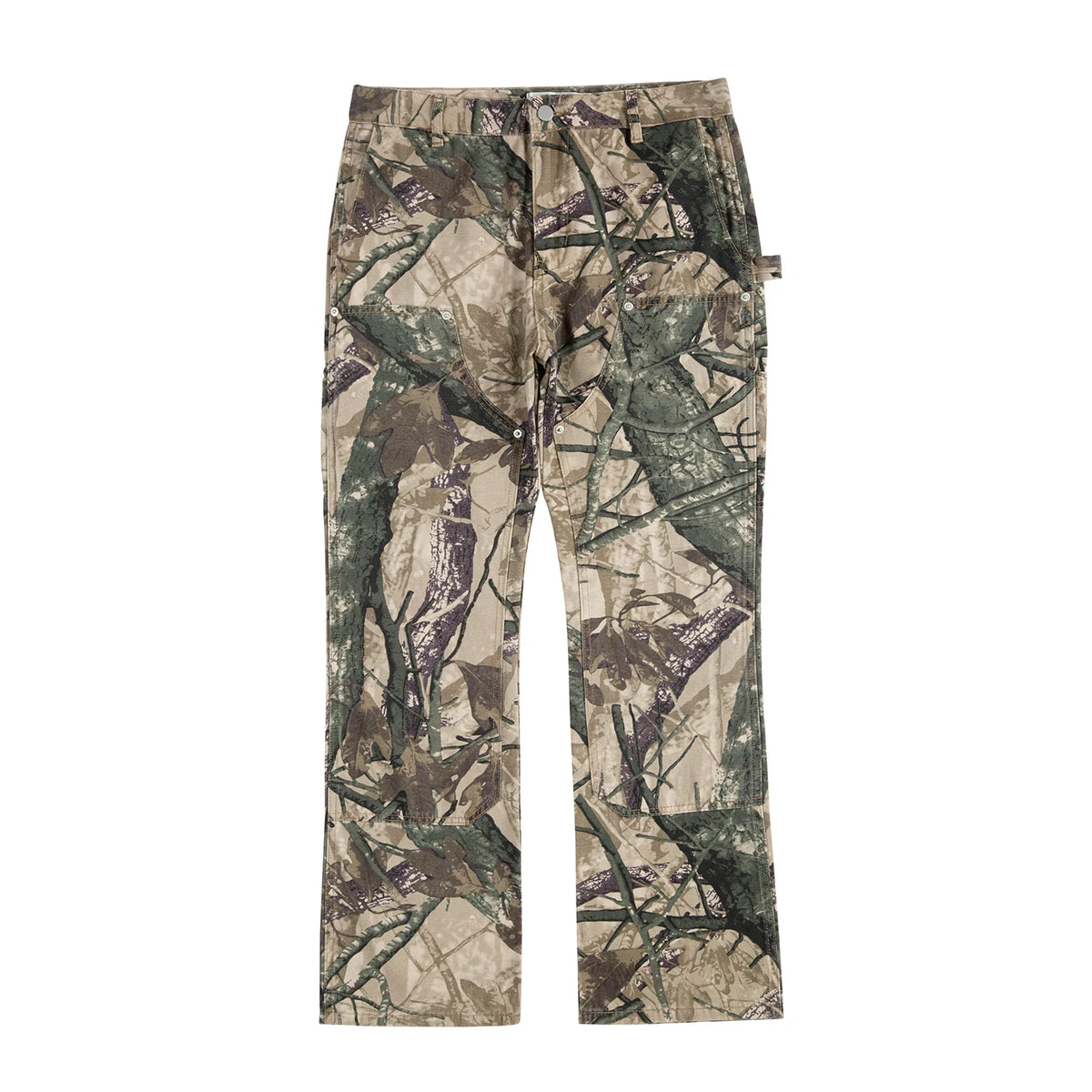 high street leaf camouflage logging pants for men straight patchwork baggy jeans cargos y2k pantalones hombre oversized trousers 2 unique cargo style 1824