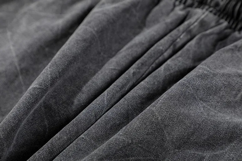 New 2021 luxury Novelty Men Comfortable Classic Striped DIRTY Old Wash Skateboard Street Cotton Casual Shorts Kanye west A202 Street King Limited