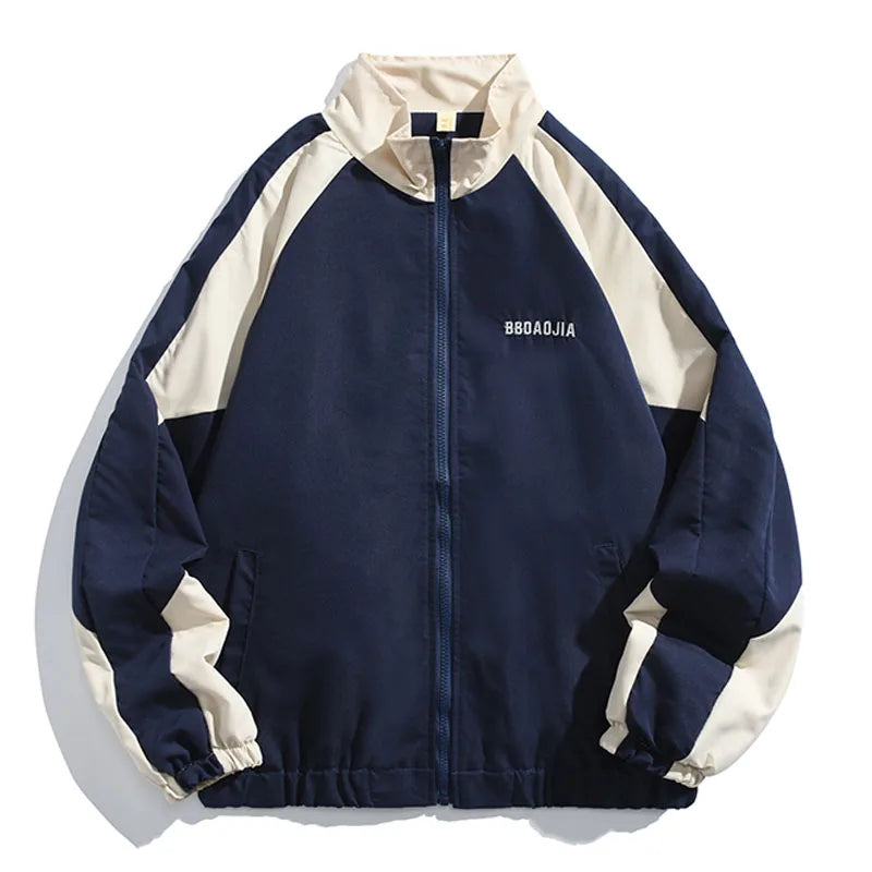 hip hop varsity baseball jackets mens harajuku patchwork color block coats oversized casual loose thin windbreaker jacket unisex unique default style 4350