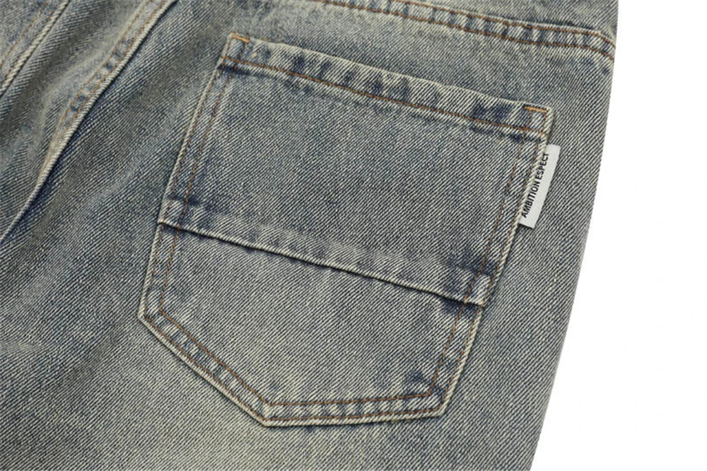 2024 ripped jeans high street straight trousers destroyed hole baggy denim pants vintage retro hip hop 1 unique jeans style 4505