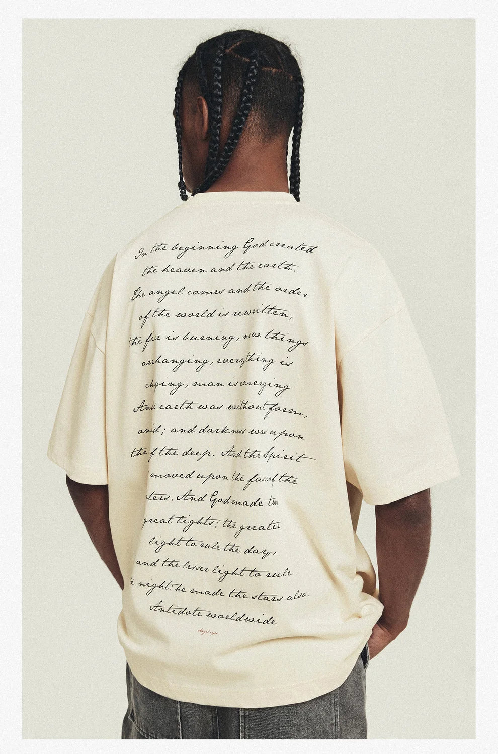 New heavyweight pure cotton niche design short-sleeved T-shirt men's summer fashion brand American loose couple tops y2k top emo Street King Limited